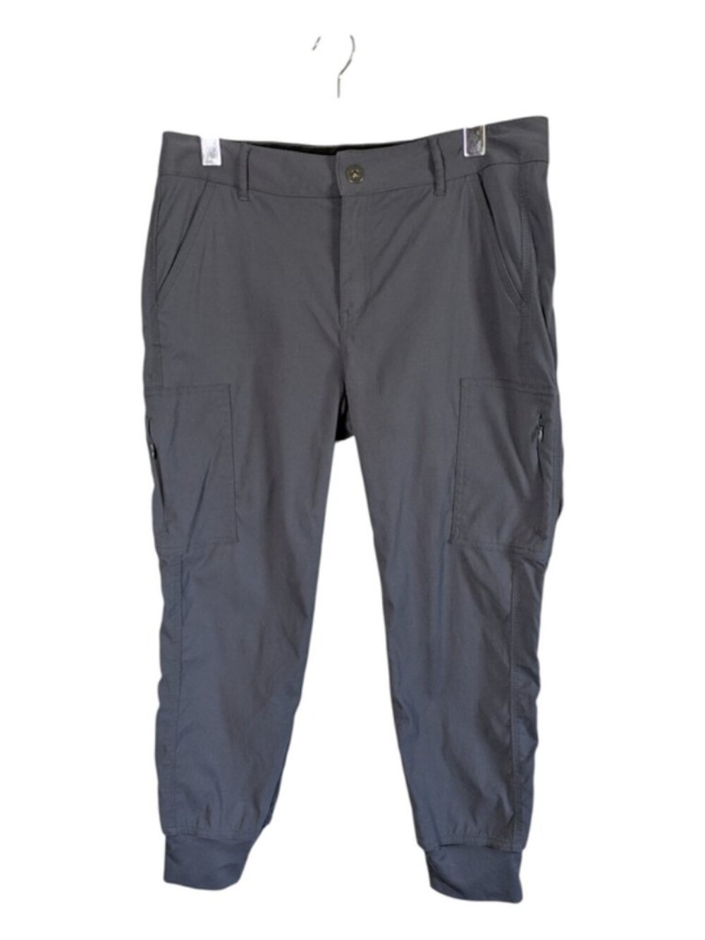Prana Sky Canyon Size 10 Jogger‎ Cargo Pockets Grey Activewear Casual Athleisure